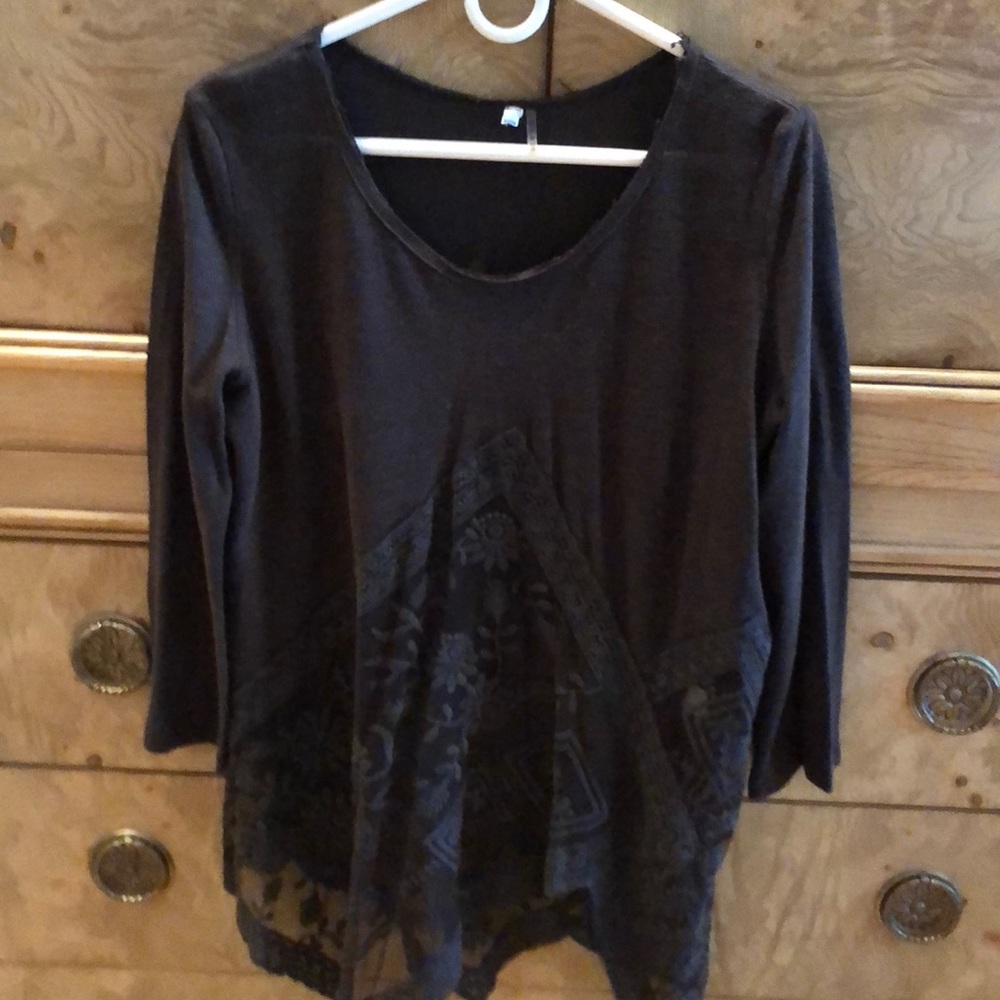 Top with lace